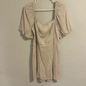 Abercrombie tan dress